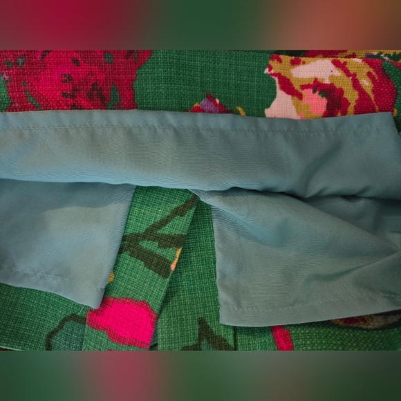 NWOT J. Crew Green Floral Mini Skirt size  00 Petite - Picture 10 of 10